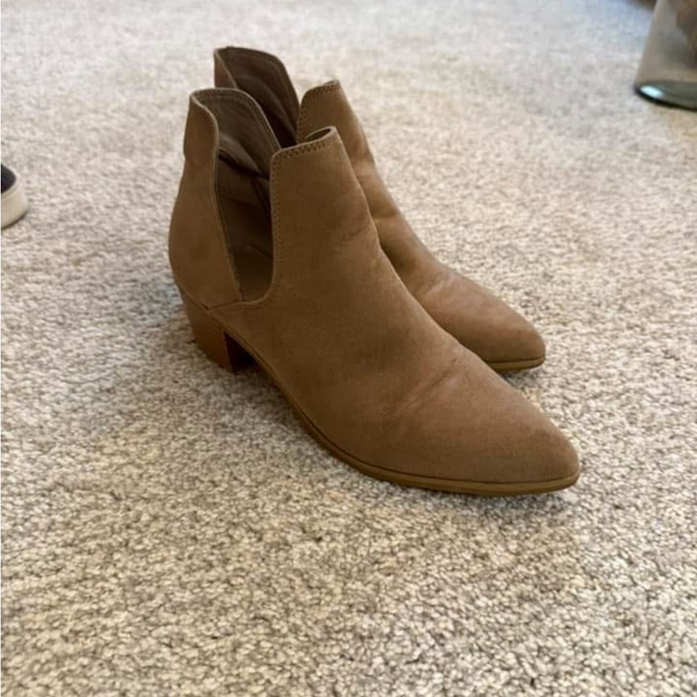 Tan Suede Ankle Boots